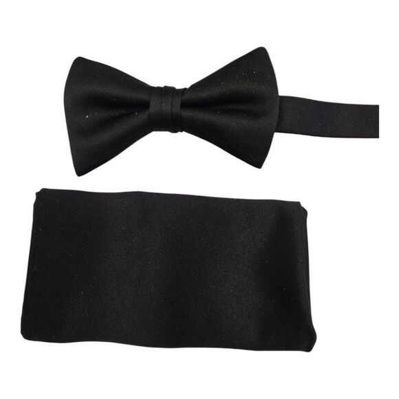 MEN'S LARR BRIO BOW TIE AND HANKY SET - Picture 3 of 4